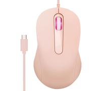 USB Wired Mouse - ABS Material Ergonomic and Quiet Design, High Precision 1000 DPI Control, Comfortable Grip and Non-Slip | Ideal for Office, School and Home - Dimens