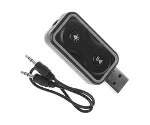 USB Wireless Audio Adapter Transmitter and Receiver for Car | USB C, Plastic Body, Built in Antenna, Automatic Connection, Long Distance Real Time Audio