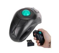 USB Wireless PC Laptop Finger HandHeld Trackball Mouse w/ Laser Pointer Gaming
