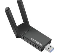 USB WLAN Stick WiFi Adapter, 1300Mbps 802.11ax USB 3.0 WLAN Adapter 5GHz Dual Band Internet Stick with 5dBi Antenna for PC/Desktop/Laptop