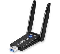 USB WLAN Stick WiFi Adapter, 1300Mbps USB 3.0 WLAN Adapter 2.4GHz/5GHz Dual Band Internet Stick with 5dBi Antenna for PC/Desktop/Laptop