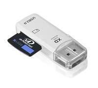 USB XD Card Reader For Fuji Olympus Cameras 128GB USB 2.0 XD Camera Memory Card Reader Adapter Up to 480MBs Easy to Read XD Picture Photo Card Reader Compatible with Windows Mac Plug and Play White