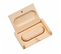 USB2.0 64GB Flash Driver Wood USB Memory Stick Pen Drives with Wooden Box (2.0 64GB)