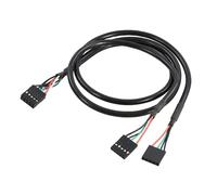 USB2.0 9-pin One MinuteTwo 5-pin Extended HUB Hub 2.54 Motherboard Chassis Cable. Copper Core With Shielding .5m