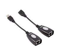 USB2.0 RJ45 Extension Adapter, Ethernet Extension Extender Network Adapter Cable Wired Lan Adapter Computer Supplies