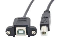 USB2.0 Type B Male To Type B Female Extension Cable For Printers With Enhances Durability Panel Mount High Performances Printer USB Extension Cord