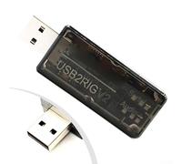 USB2RIG V2 Radio for Sound Card for Ham Radio for ttl CIV Interface PTT Control USB to AUX Adapter for Kenwood for yaesu for icom 53x24mm