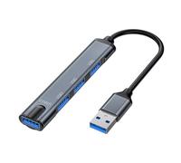 USB3.0 2.0 Quick Transfer Adapter With 4-Port For Photographers And Video Editors Requiring Speed And Stability Office Efficiency