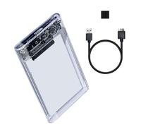 USB3.0 2.5inch Clear Hard Disk Enclosure Case 5Gbps for Easy Data Access Hard Disk Box