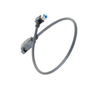 USB3.0 Back Panel Extension Cable Right Angle Connector 0.5M 5Gbps Speed for Printer Hard Drive Box