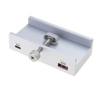 USB3.0 Concentrator 4 Port Aluminum Alloy Clamp Concentrator Adapter For Computer Space Saving Desk Dock 5Gbps Transfer