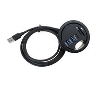 USB3.0 Dock Memory Card Reader USB Desk Grommet Splitter Dock Station Card Reader For Desktop PC Desk Laptop Accessory Cable Management