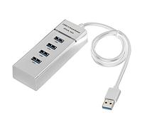 USB3.0 Extender Multi-Port USB 1 to 4 Cable Adapter Laptop Hub Docking Station 4-Port Hub with 5Gbps Data Transmission Speed (Color : White)