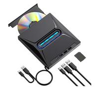 USB3.0 External Blu-Ray DVD CD +/-RW Burner with SD Card Reader Hub-Co Optical Drive Writer Reader(DVD Burner)