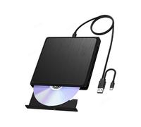 USB3.0 External CD DVD RW Optical Drive Long Data Cable CD/DVD Player Burner Writer for Laptop Desktop PC11 10