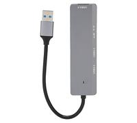 USB3.0 Hub 3 Port, USB Hub 5Gbps with SD/Reader, Aluminum y USB Splitter for PC Laptop, Speed Data Transfer, Plug and Play, Portable Expan Dock for Keyboard Hard Drive