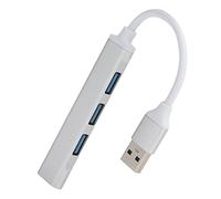 USB3.0 Hub, 4 Port USB 3.0 Splitter Hot Plugging 5Gbps High Speed Transmission Compatible with USB2.0 USB1.1, Driver Free Plug and Play, for Windows 7 8 XP, Vista, OS X