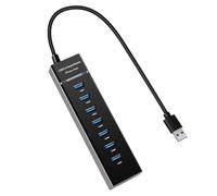 USB3.0 Hubs 7Port Expansion LED Indicators USB Splitter For Highly Speed Data Transfer And MultiDevice Connectivity USB Hub