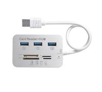 USB3.0 Hubs Card Reader Combo SDTF Memory Card Reader USB Disk PC Adapter Phone Tablet Charging Dock Ergonomic USB Hubs