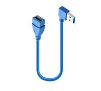 USB3.0 Male Female Extension Wire 90 Degree Fast Charging & Fast Data Transfer Cable for Scanner Keyboard) USB Cable (Male Female