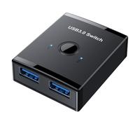 USB3.0 Switcher Selector USB Switcher 2 Computers Share 1 Device for Printer Scanner Keyboards USB Sharing Switcher