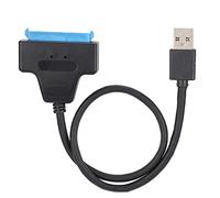 USB3.0 to SATA SSD Cable, USB 3.0 External Hard Drive Adapter Cable, 2.5 Inch SATA III SSD HDD CD - ROM Data Transfer Cable with ABS Housing, Plug and Play for, macOS,
