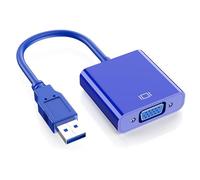 USB3.0 To VGA Adapter Cable Converter Cord Wire For 1080P High Resolution Video Output And Two Working Modes External Graphics Card Adapter