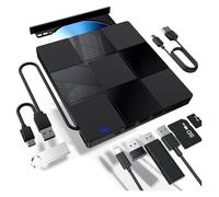 USB3.0 Ultra-Slim Portable External DVD CD +/-RW Burner Reader Drive USB-C Dual Interface