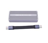 USB3.2 To Solid Disk Enclosure Solid Disk Adapter Case Two Protocols USB C 3.2X2 20Gbps Aluminum Housing Case For 2242/2280 SSD Adapter Case