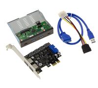 USB3 Kit 6 Ports: PCIe USB 3.0 High Power Card And USB3 A And C Bay