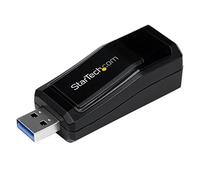 StarTech.com USB 3.0 to Gigabit Ethernet NIC Network Adapter - 10/100/100 Mbps Network Adapter - USB to Ethernet LAN Adapter - USB to RJ45 (USB31000NDS)