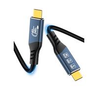 USB4 Cable for Thunderbolt 4/3 USB C to USB C 240W Charging Cable High Speed Suppor 8K@60Hz 4K@120Hz Display 40Gbps for iPhone 15/Pro/Pro Max MacBook Pro iPad Pro USBC Display Hub Dock SSD Laptop