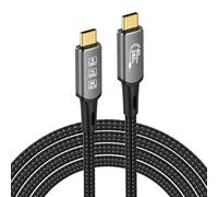 USB4 Cable, with Thunderbolt 4 Cable, 240 W Charging Cable, 40 Gbps Data Cable, 8K @ 60Hz 4K120Hz HDR, PD3.1, USB C to USB C Cable, for Hub, Dock MacBook, M1 M2, M3, Mac Studio SSD, Laptops, Monitor