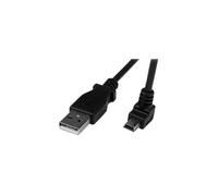 USBAMB2MD Startech Lead , USB A-Down Angle Mini B , 2M Black
