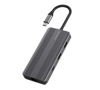 UsbC Hub TypeC Docking Station 8 Ports USB3.1 Adapter For TF 8K HDM-compatibIe Rj45 TypeC USB Hub For Laptop
