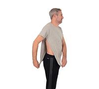 USBD Post Surgery Recovery Tshirt Snap Open Tearaway Shirt - Grey - X-Large