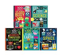 Usborne 100 Things To Know Collection 5 Books Box Set (Planet Earth, Space, Human Body, Science & Numbers, Computers & Coding)