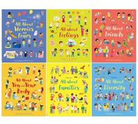 Usborne All About Feelings My First Books 6 Books Set By Felicity Brooks (All About Feelings, All About Families, All About Diversity, All About Friends, Worries and Fears, You and Your Body)