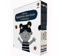 Usborne Baby's Black and White 4 Books Collection Box Set (Animals, Outdoors, Hello! & Bedtime)