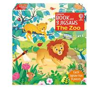 Usborne Book and 3 Jigsaws: The Zoo