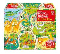 Usborne Book and Jigsaw At the Zoo