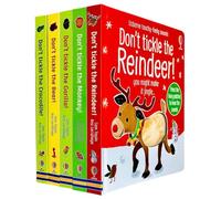 Usborne Don't Tickle Wildlife Collection 5 Books Set Series 2 (Touchy-Feely Sound Books) Monkey, Gorilla, Bear, Crocodile, Reindeer