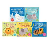 Usborne Don't Tickle Wildlife Series 1 Collection 5 Books Set Elephant, Lion, Tiger, Hippo, Polar Bear