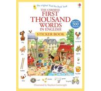 Usborne - First 1000 Words in English Sticker Book - Paperback - M245z