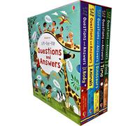 Usborne Lift-the-flap Questions and Answers 5 Books Collection Box Set