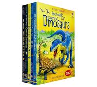 Usborne Lift the Flap See Inside 5 Books Collection Set With Over 350 Flaps To Lift(See inside The World of Dinosaurs, See Inside Your Body, How Things Work, General Knowledge & the Solar System)