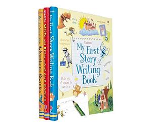 Usborne My First Story Writing Book, Write and Draw Your Own Comics, Write Your Own Adventure Stories 3 Books Collection Set