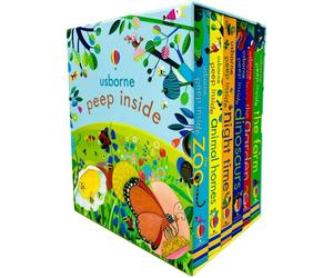 Usborne Peep Inside 6 Books Collection Box Set by Anna Milbourne Board book NEW