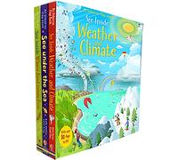 Usborne See Inside Collection 3 Books Set (Series 3) (See Inside Where Food Comes from, Under the Sea, See Inside Weather and Climate)