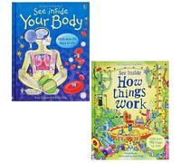 Usborne See Inside Series - 2 Book Set | See Inside Your Body & How Things Work | Lift-the-Flap Educational Books for Kids